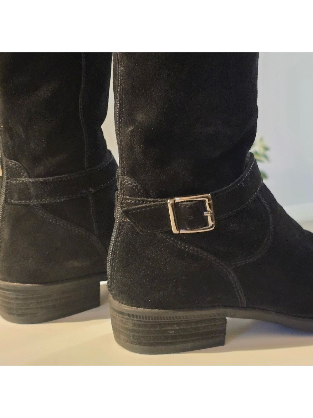 Sam Edelman suede leather over knee tall boots color black size 7 - Picture 6 of 8